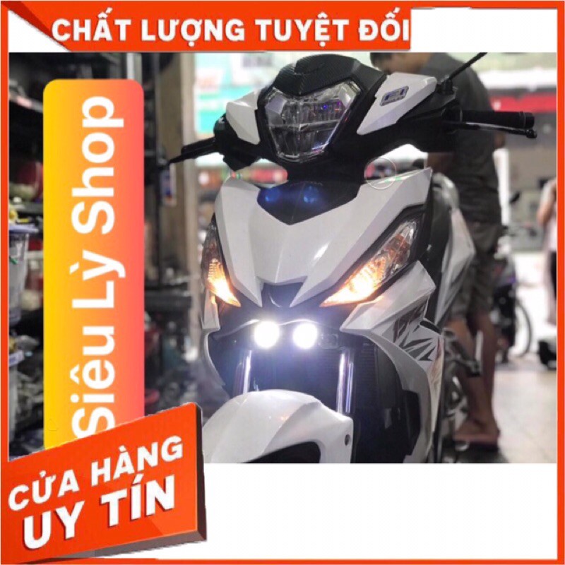 Pát đèn Trợ sáng Mini 2 màu lắp ốc phuộc