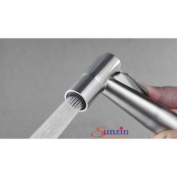 Bộ vòi xịt rửa vệ sinh Sunzin, chất liệu inox 304