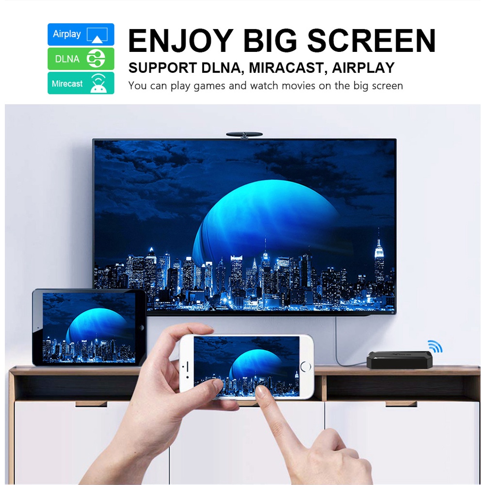 PRE INSTALL X96Q 4K Smart TV Box 1G+8G H3 Android 10.1 3D HDMI 2.0 Support 5G Wifi
