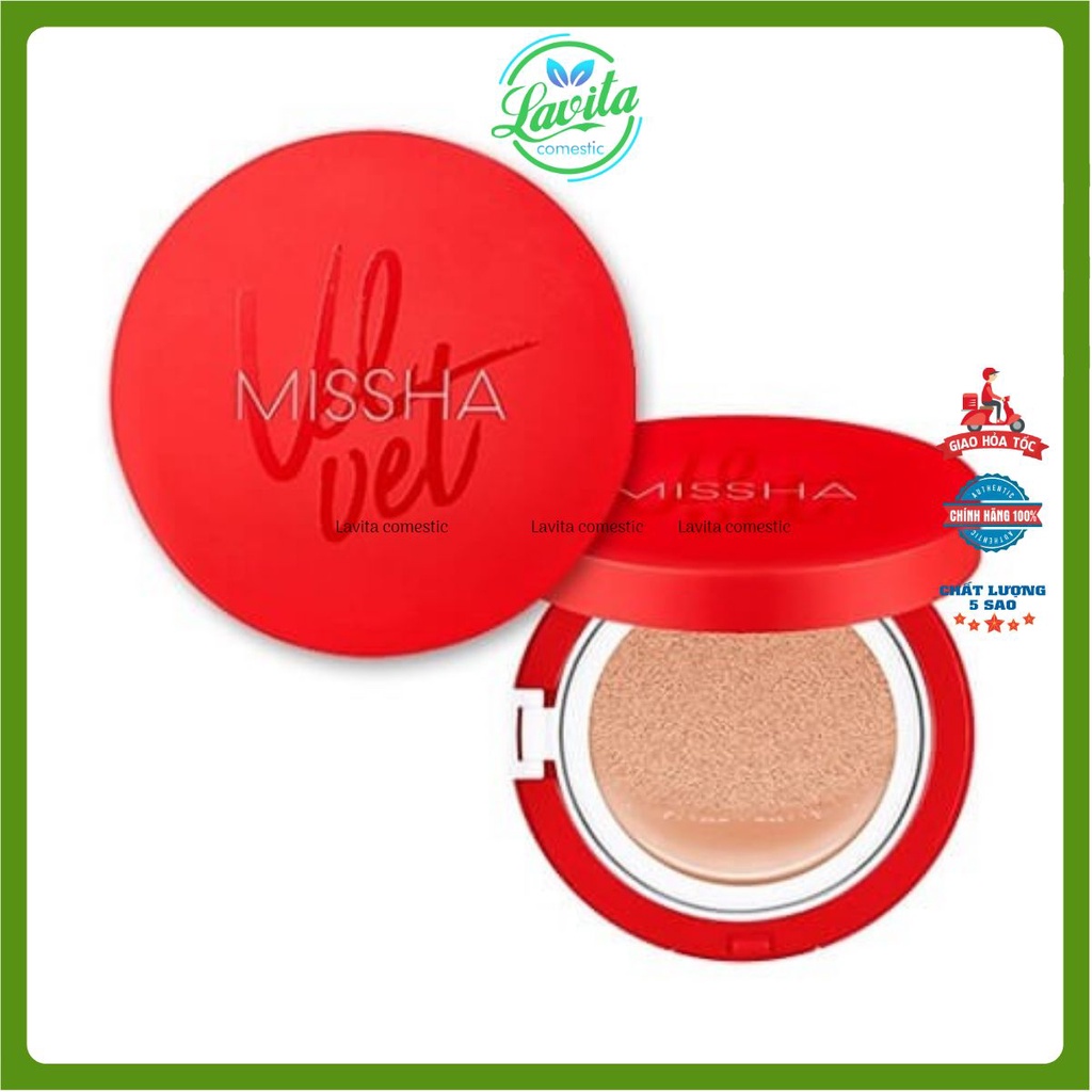 Phấn Nước Kiềm Nhờn Lâu Trôi Missha Velvet Cushion 15gr