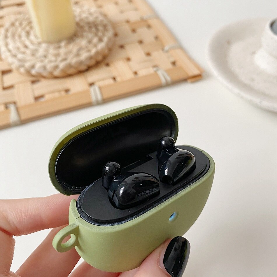 For OPPO Enco Air Matte Case Solid color anti-drop Hard headphones PC Plastic Accessories Charging box