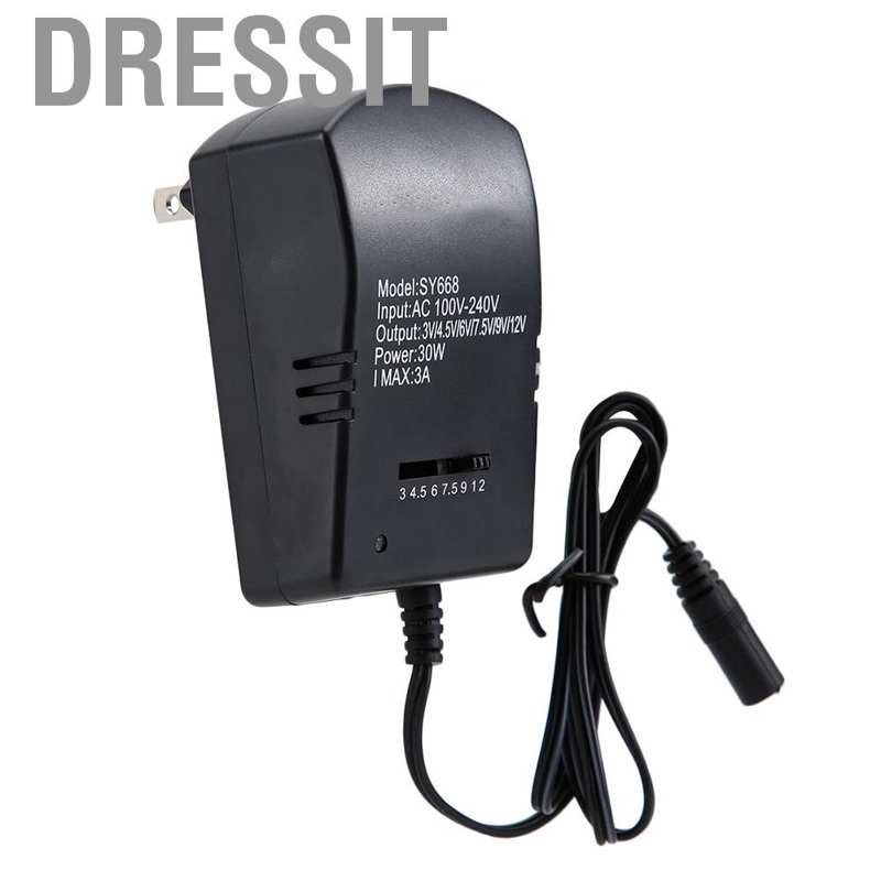 Bộ Sạc Chuyển Đổi Dòng Điện Ac / Dc 3 / 4.5v / 6v / 7.5v / 9v / 12v