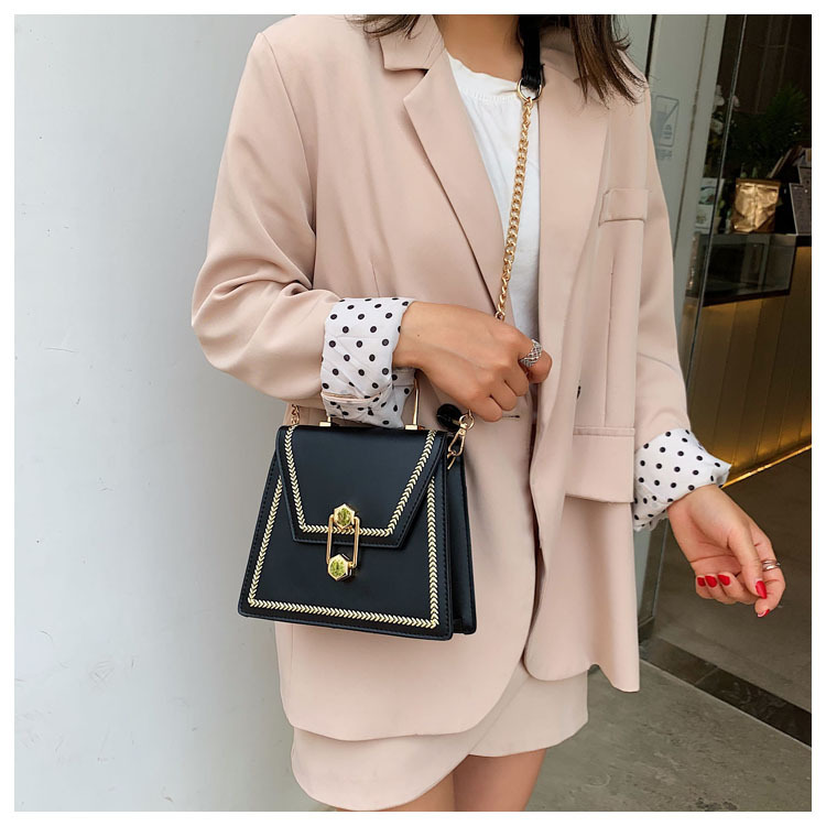 Túi đeo vai Ielgy dáng vuông phong cách Hàn Quốc thời trang