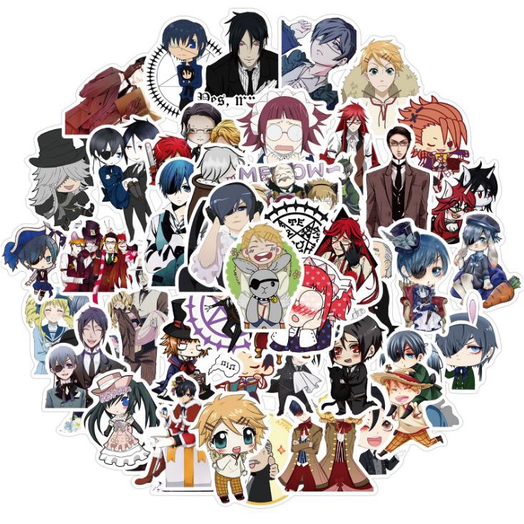 Sticker ANIME QUẢN GIA NHẬT BẢN nhựa PVC không thấm nước, dán nón bảo hiểm, laptop, điện thoại, Vali, xe, Cực COOL #149