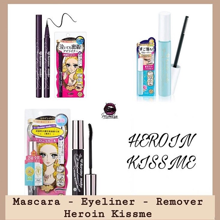 Set kẻ mắt và mascara Kiss me Heroin