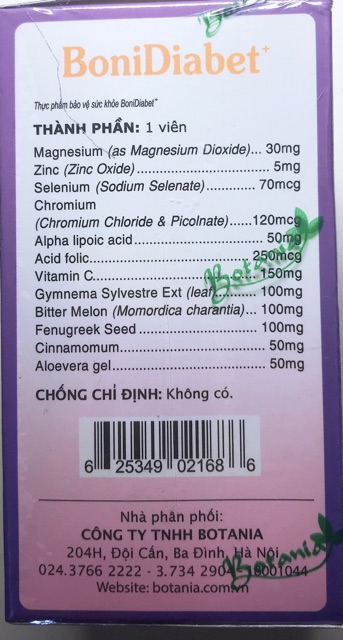 ✅( CHÍNH HÃNG) BoniDiabet-Hỗ Trợ Điều Trị Bệnh Tiểu Đường (Mua 5 tặng 1 lọ 30 viên bằng tem tích điểm của BoniDiabet. | BigBuy360 - bigbuy360.vn