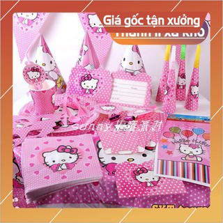 Phụ kiện trang trí sinh nhật bé gái chủ đề Hello Kitty