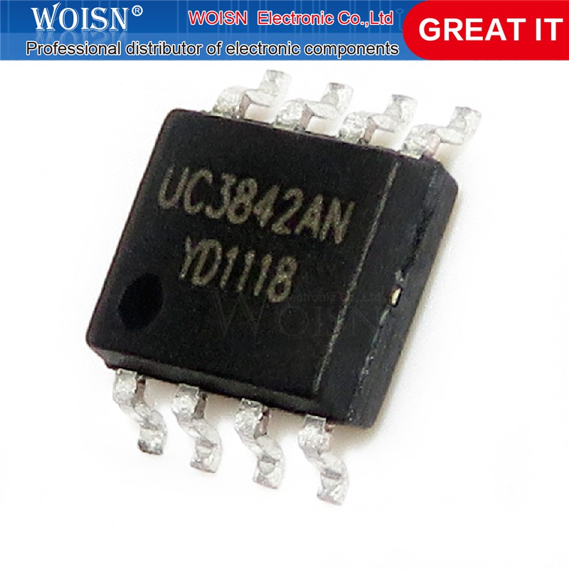 Set 10 linh kiện điện tử Ic Chip Uc3842A Uc3842 3842b Uc3842B 3842 Sop-8 100%