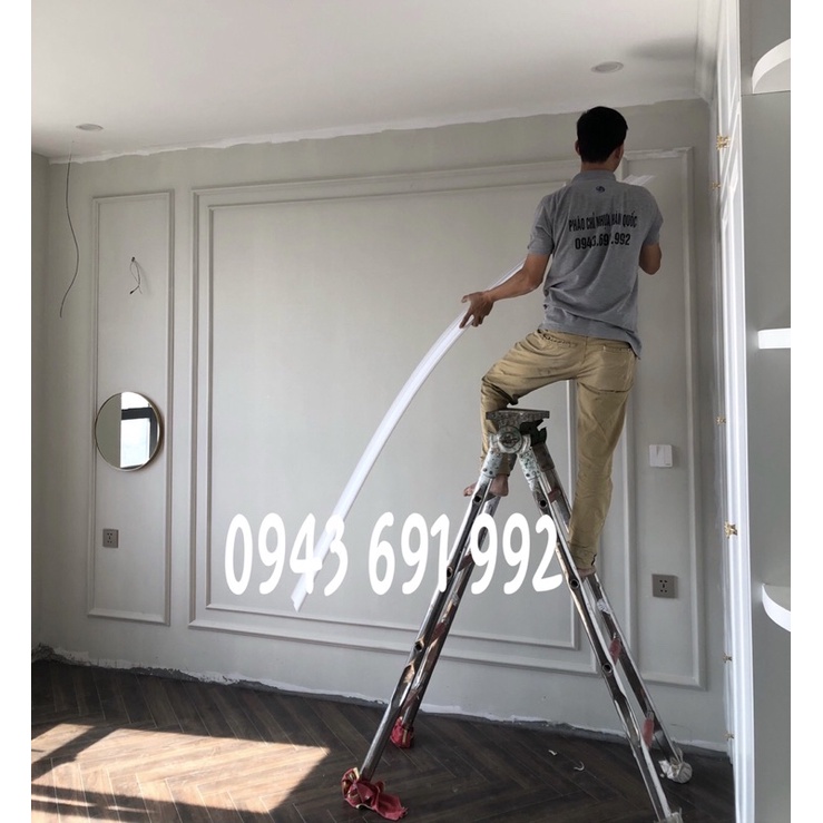 SET Phào chỉ nhựa composite cắt sẵn đã hoàn thiện bề mặt trang trí vách, sofa, đầu giường...
