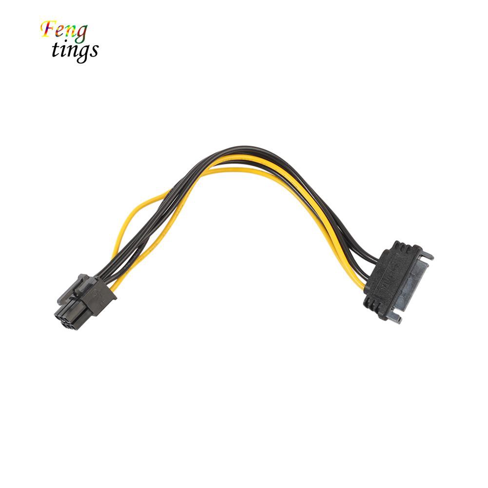 Dây cáp kết nối card hình ảnh 15-pin SATA 6pin PCI-e