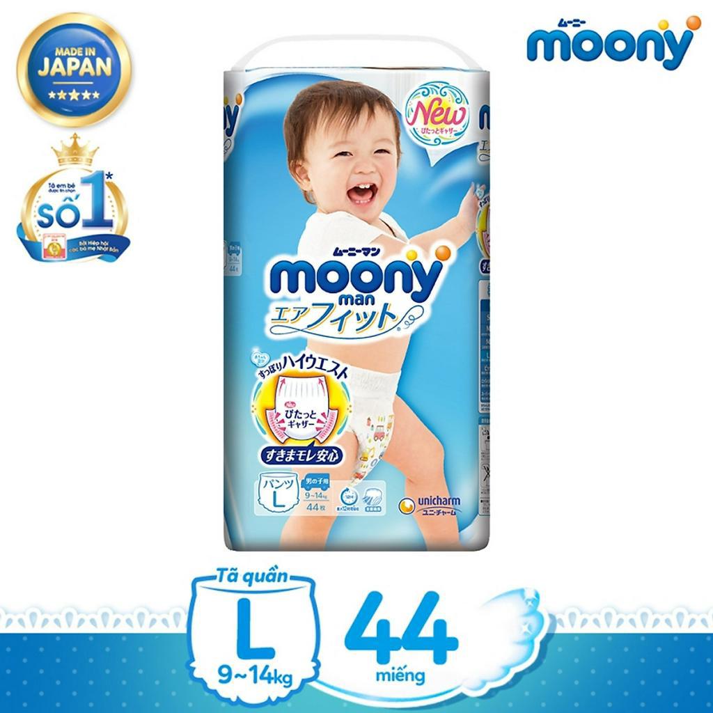 Tã quần Moony L44 XL38 NB90