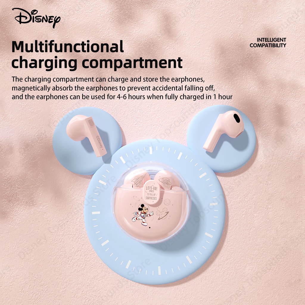 Tai nghe Bluetooth DISNEY LY-311 không dây chống ồn thời lượng pin dài Bluetooth 5.3