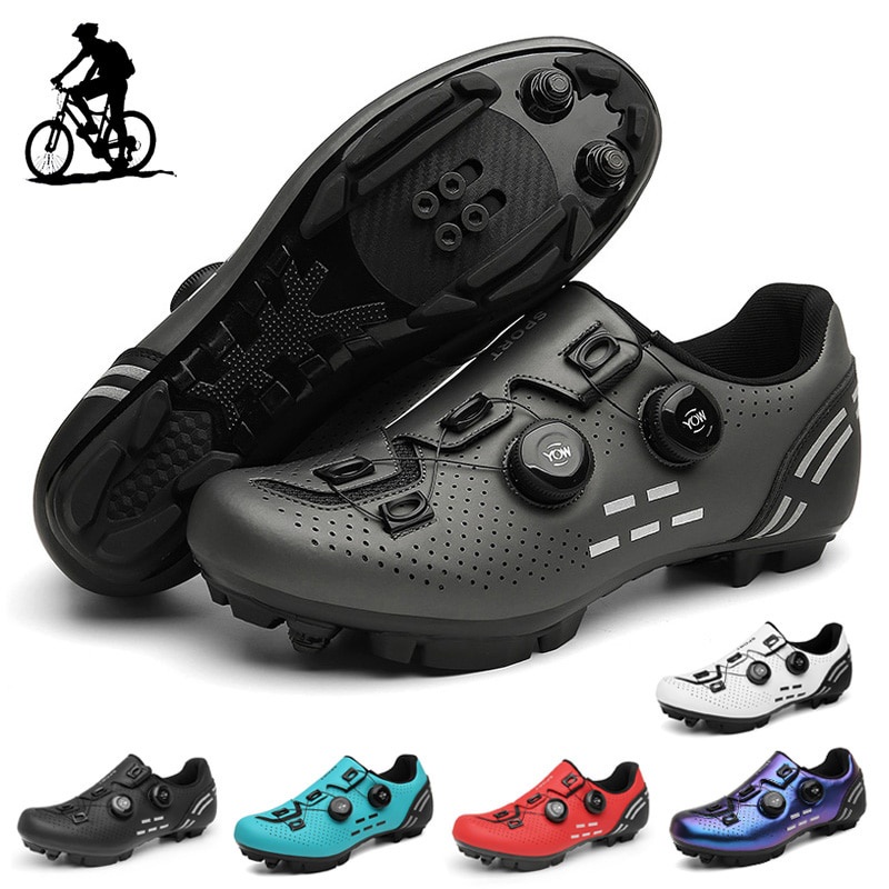 Giày Đạp Xe Leo Núi Giày Đạp Xe Thể Thao Ngoài Trời Cho Nam, Giày Đua Xe Chuyên Nghiệp Tự Khóa Zapatillas Ciclismo