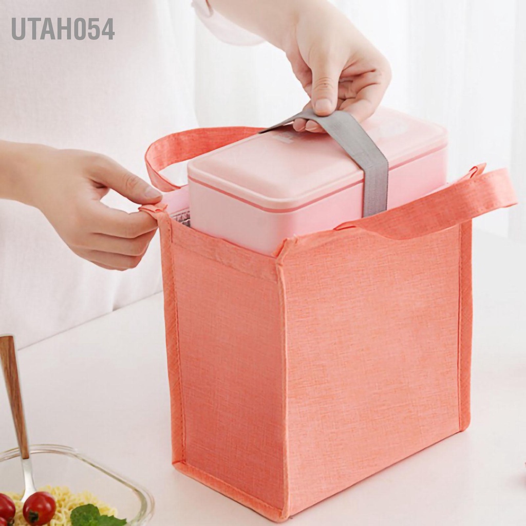 Utah054 Túi ăn trưa tote cách nhiệt làm mát có thể tái sử dụng chống thấm nước với túi bên trong để đi Đi dã ngoại ở trường