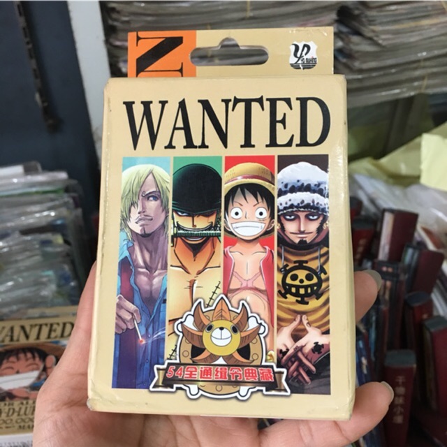 Bộ bài tú lơ khơ one piece lufyy 54 ảnh khác nhau