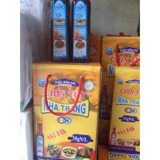2 chai Nước mắm nhỉ cá cơm Chín Tuy Nha Trang loại 35 độ đạm chai nhựa 500ml