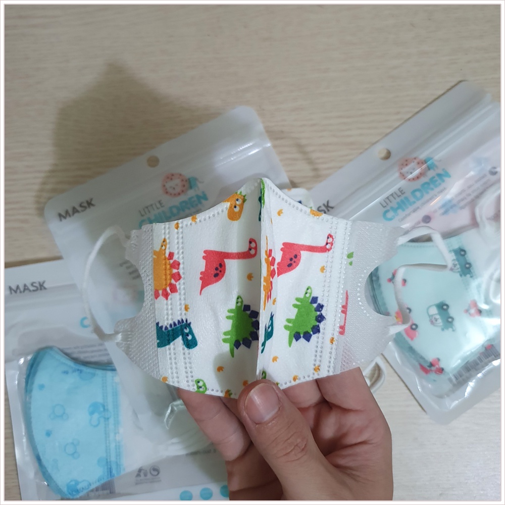 Túi 5 khẩu trang chống bụi cho bé từ 0-5 tuổi