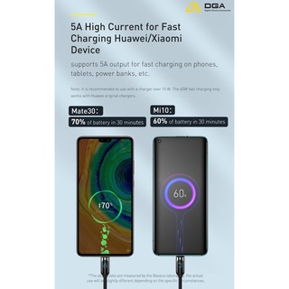 Cáp sạc nhanh có màn hình LED Baseus Display & Fast Charge Type C (40W, 5A, LED Display, Fast Charging/QC & Data Cable)