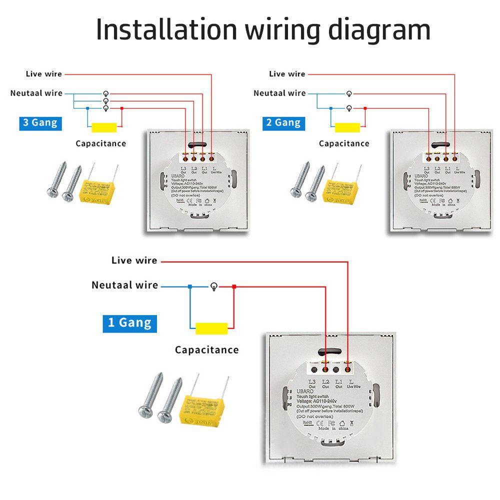 Công Tắc Đèn 1 Chiều 1 / 2 / 3 Gang Chống Bụi Bẩn Tiện Dụng