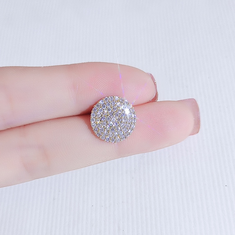 Ghim cài cổ áo chữ V JIUDUOLAN đính đá zircon nhân tạo thời trang sang trọng cao cấp cho nữ
