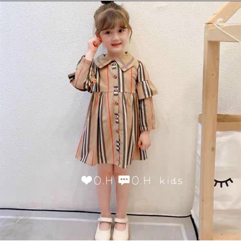 sét váy kẻ cho bé