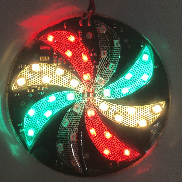ĐÈN LED TRANG TRÍ XE MÁY Ô TÔ - QUẠT 8 CÁNH