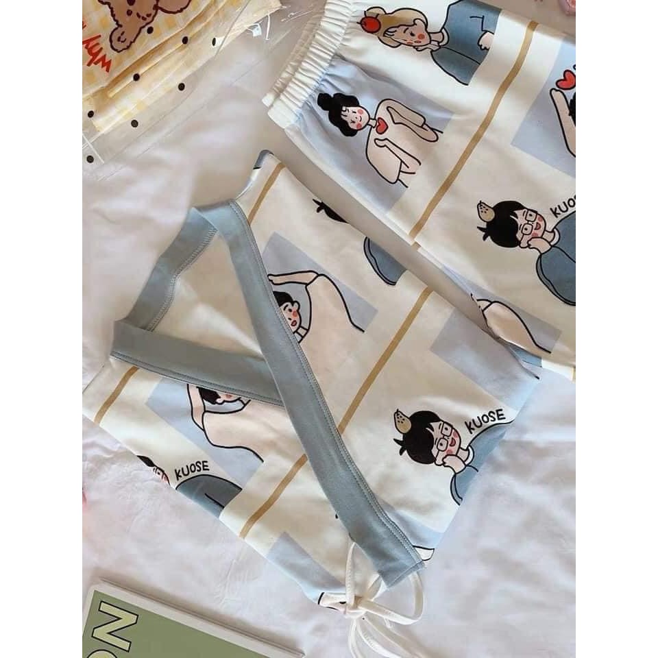 Đồ Ngủ Pijama Nữ Cao Cấp - Đồ Ngủ Pijama Nữ Cao Cấp chất cotton dày mịn diêu mát | BigBuy360 - bigbuy360.vn