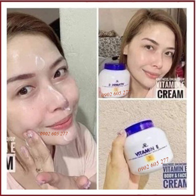 [Hàng chính hãng] Kem Dưỡng Ẩm Body &amp; Face Vitamin E Aron Thái Lan