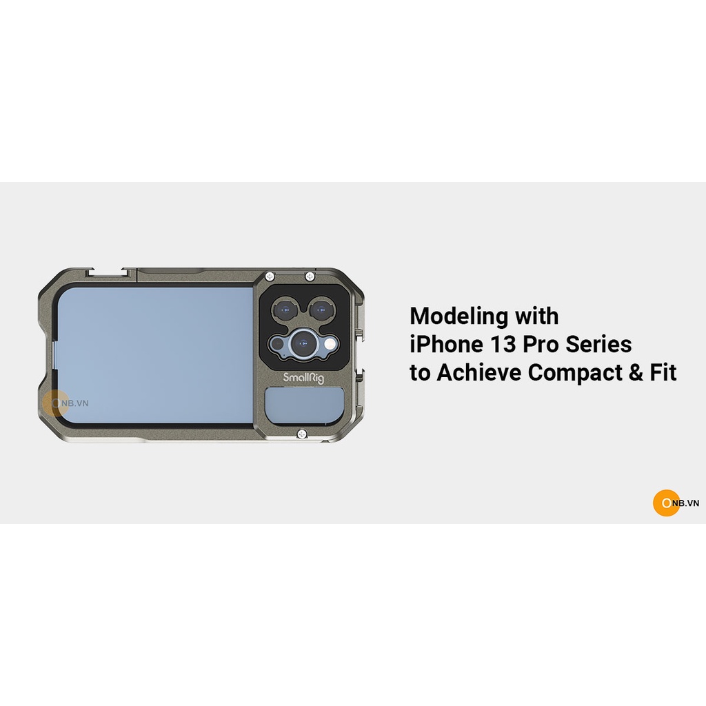 SmallRig Cage iPhone 13 Pro - Khung bảo vệ kim loại hỗ trợ quay 3562