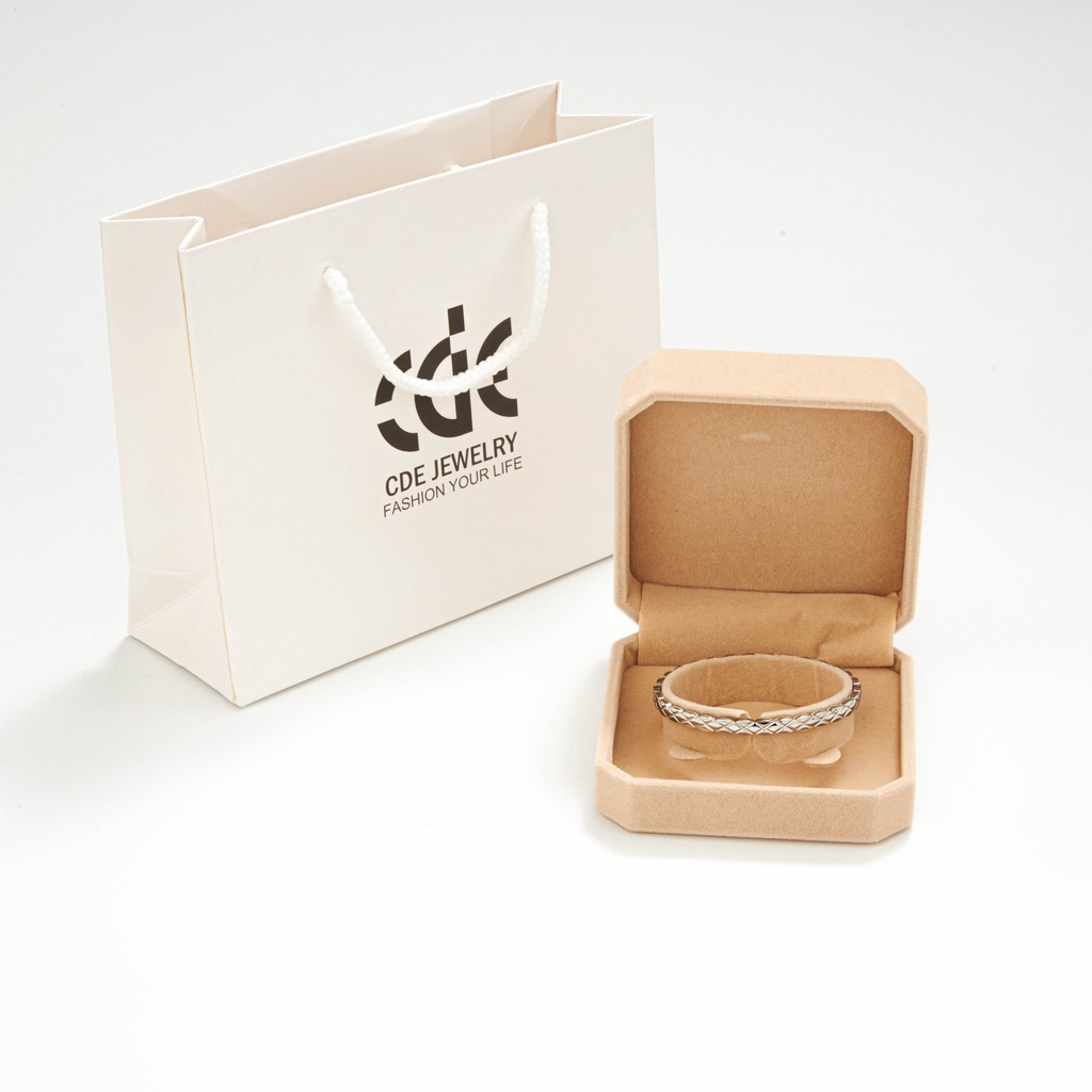 Vòng tay nam nữ CDE Crush Silver Bracelet CDE2012