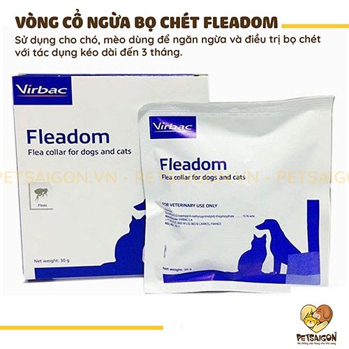 [CHÍNH HÃNG] VÒNG CỔ NGỪA BỌ CHÉT FLEADOM CHO CHÓ MÈO