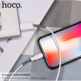 Cáp sạc iPhone HOCO X24 2.4A USB to Lightning độ dài 1.2m