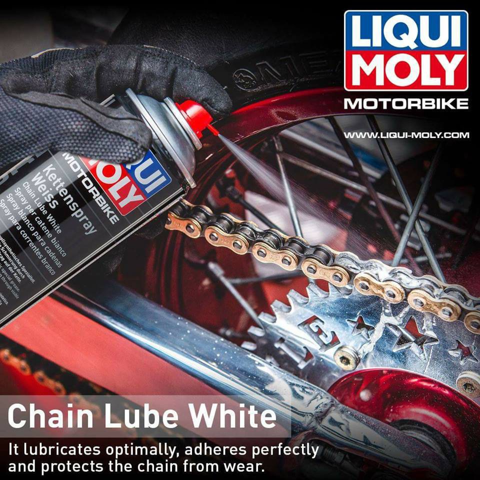 Chai dưỡng sên Liqui Moly Chain Lube 250ml, Chai xịt sên bảo dưỡng sên xe máy
