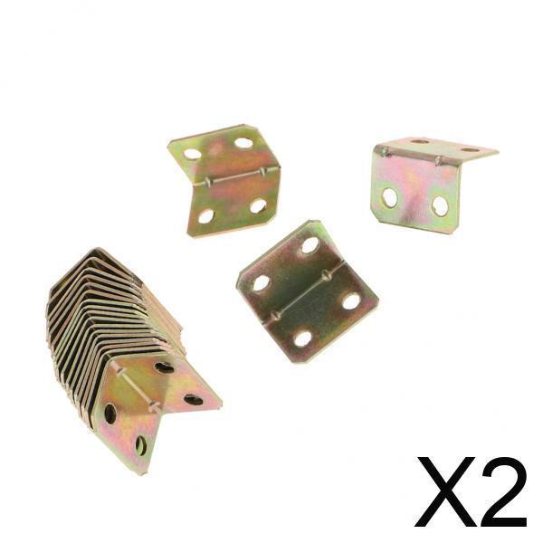 Set 2x20 Đầu Nối Cố Định Góc Đồ Nội Thất Kích Thước 18x18 X 23mm