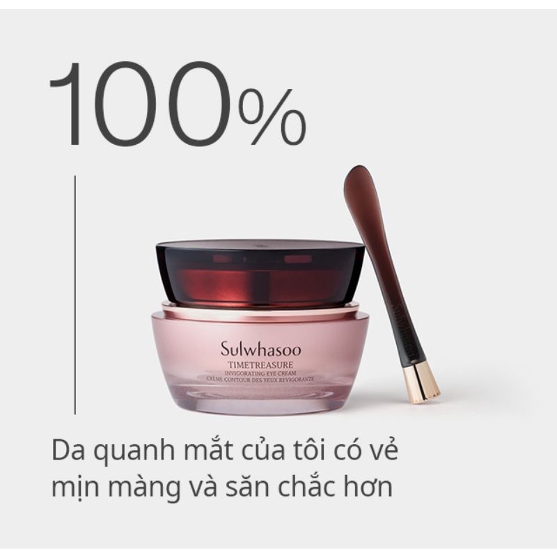 Kem mắt thông đỏ chống lão hóa, săn chắc Sulwhasoo Timetreasure Invigorating Eye Cream
