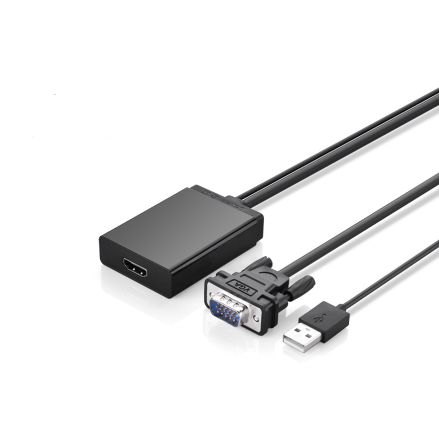Cáp chuyển VGA to HDMI tích hợp Audio Ugreen UG-40213