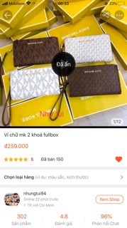 Ví mk 2 khóa fullbox