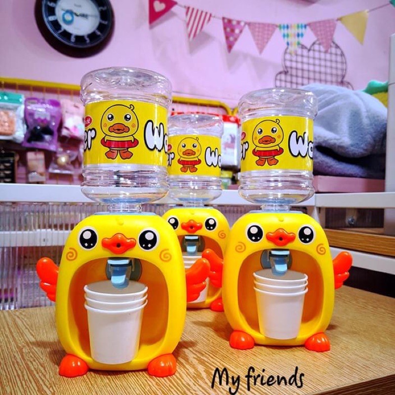 Máy Lọc Nước mini hình thú vịt duck momo kèm cốc uống cute/ bình lọc nước hình vịt