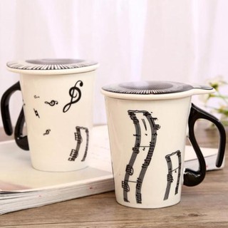 Cốc Uống Nước Có Nắp Đậy - Cốc Hình Nốt Nhạc