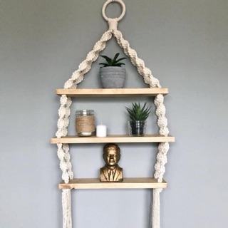 Kệ treo macrame 3 tầng.