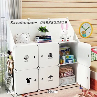 Decal dán- tủ nhựa ghép