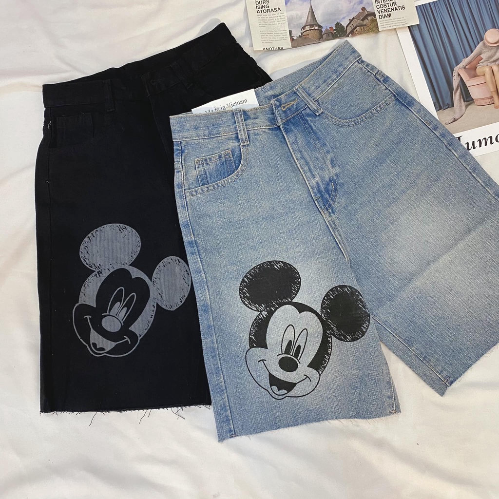 *(Hàng có sẵn) Quần ngố Mickey_QTJN