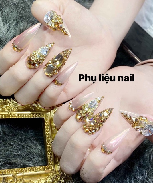 Móng úp form nhọn tư nhiên 500móng