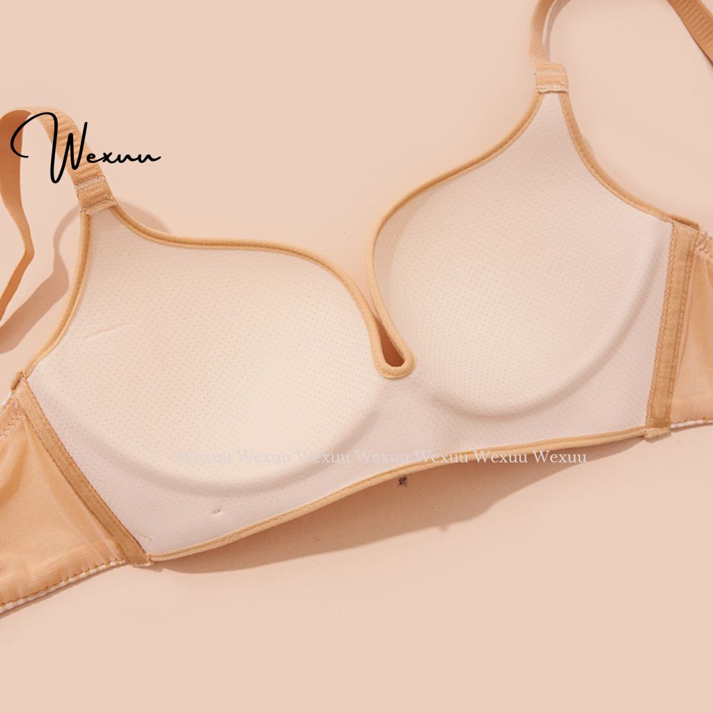 Áo ngực nữ kẻ caro Wexuu Design đệm mỏng vừa không gọng nâng ngực gợi cảm có lỗ thoáng khí - AV12