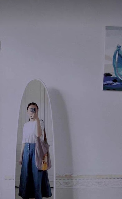 HOT TREND Túi tote màu tím hình cô gái ( CÓ ẢNH THẬT)