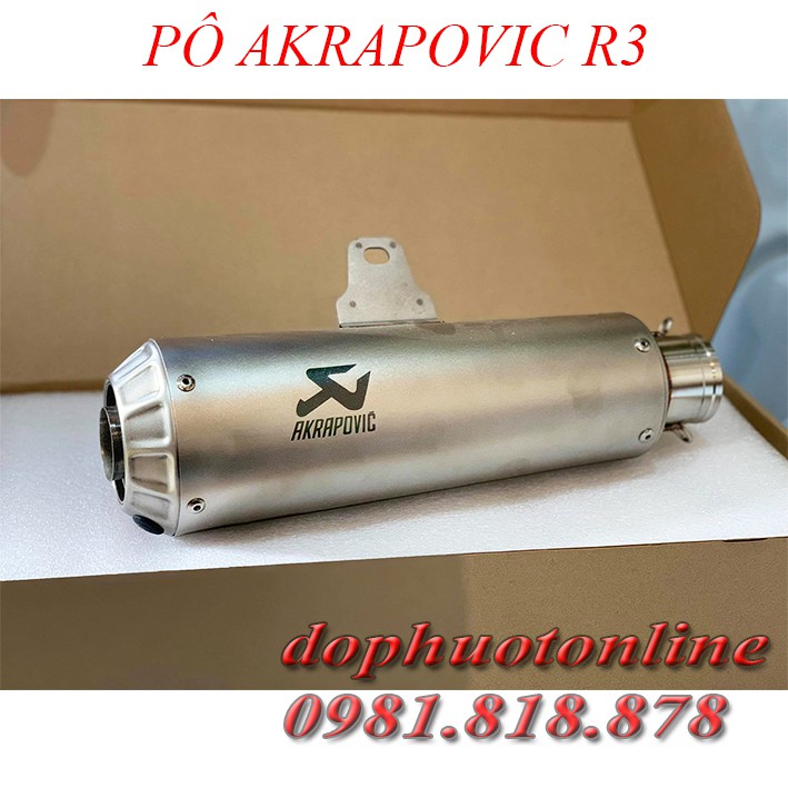 Pô Akrapovic R3 - MẪU MỚI