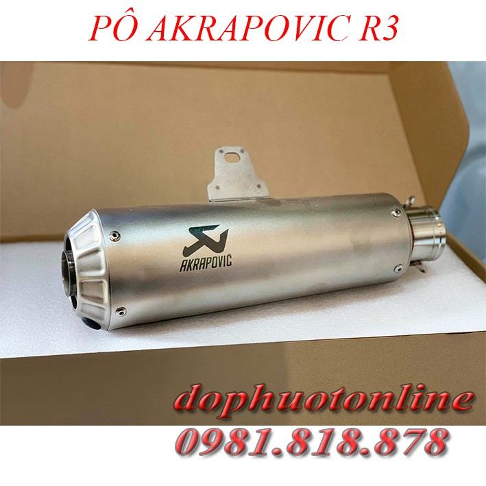 Pô Akrapovic R3 - MẪU MỚI <DPOL>