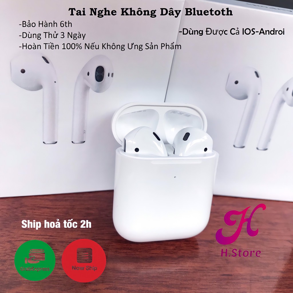 Tai nghe không dây iphone, tai nghe bluetooth ko dây cảm biến, đàm thoại 2 chiều | WebRaoVat - webraovat.net.vn