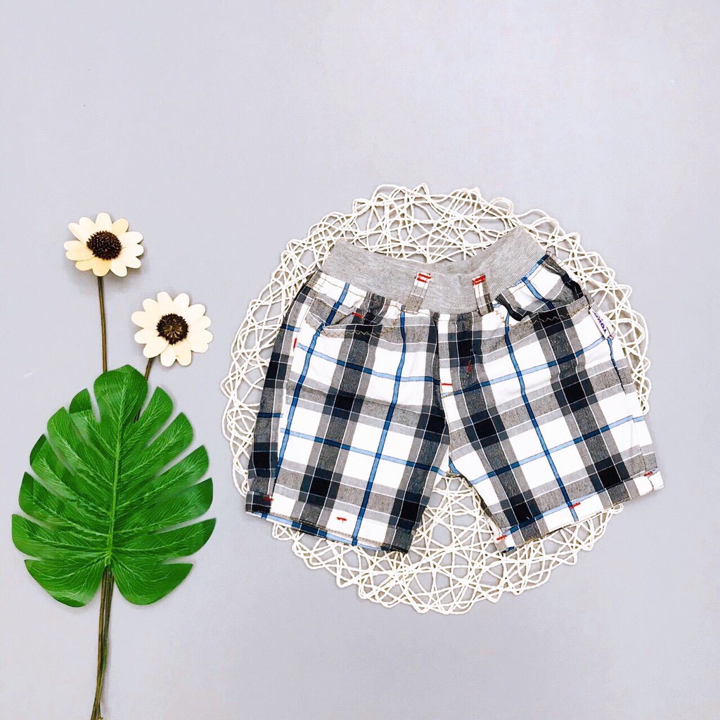 [Hàng Hót] Quần Short Bé Trai, Size 2-8, Hàng Made In Vn, Chất Kaki Xuất Dư Đẹp, Màu Kẻ Rất Khỏe Khoắn