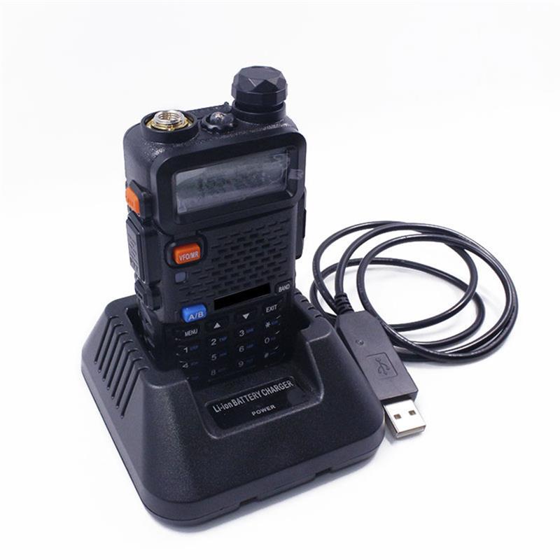 Mới Sạc Pin UV5R USB Cho Bộ Đàm Hai Chiều Baofeng UV-5R DM-5R